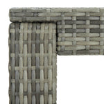 HKH Mesa de Bar para Jardim 60,5x60,5x110,5 Cm Vime Pe - Cinzento