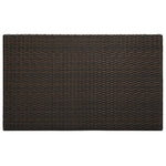 HKH Mesa de Bar para Jardim 100x60,5x110,5 Cm Vime Pe Castanho - Marrom