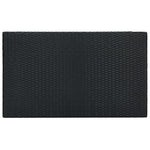 HKH Mesa de Bar para Jardim 100x60,5x110,5 Cm Vime Pe - Preto