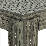 HKH Mesa de Bar para Jardim 100x60,5x110,5 Cm Vime Pe - Cinzento