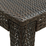 HKH Mesa de Bar para Jardim 140,5x60,5x110,5 Cm Vime Pe Castanho - Marrom