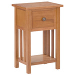 Mesa auxiliar HKH con cajón de roble macizo