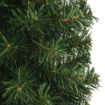 HKH Árvore de Natal Artificial Fina com Suporte Verde em PVC