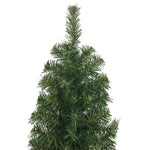HKH Árvore de Natal Artificial Fina com Suporte Verde em PVC