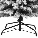 HKH Árvore de Natal Artificial Fina com Neve Verde em PVC