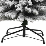 HKH Árvore de Natal Artificial Fina com Neve Verde em PVC