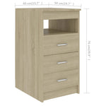 Secretario HKH de Contrachapado Color Roble Sonoma