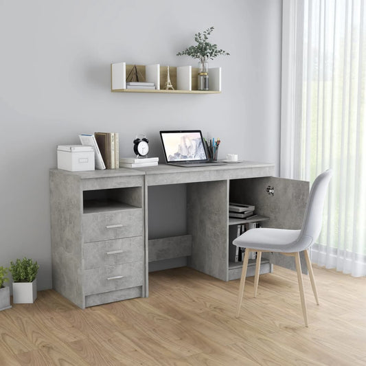 HKH Escritorio Contrachapado Cemento - Gris