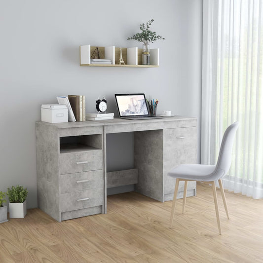 HKH Escritorio Contrachapado Cemento - Gris