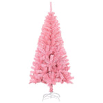 HKH Árvore de Natal Artificial com Suporte Rosa em PVC
