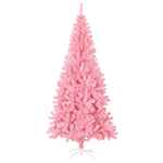 HKH Árvore de Natal Artificial com Suporte Rosa em PVC