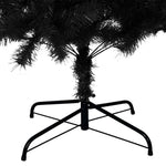 HKH Árvore de Natal Artificial com Suporte Preto em PVC