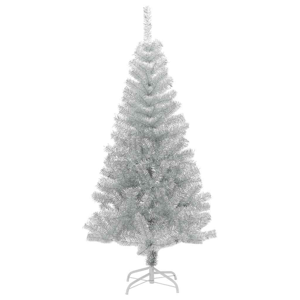 HKH Árvore de Natal Artificial com Suporte Prateado em PET