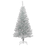 HKH Árvore de Natal Artificial com Suporte Prateado em PET