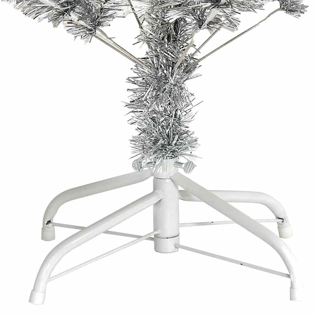 HKH Árvore de Natal Artificial com Suporte Prateado em PET