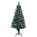 HKH Árvore de Natal Artificial com Pinhas e Neve Branca