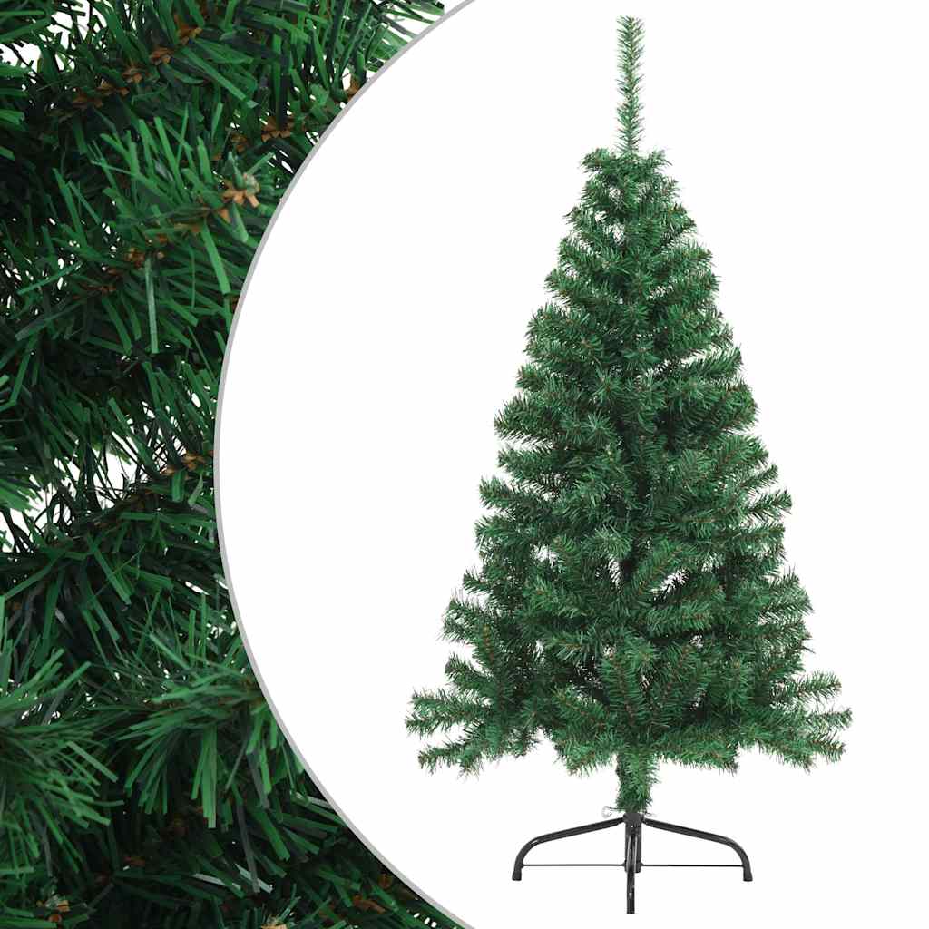 HKH Medio Árbol de Navidad Artificial con Soporte Verde de PVC