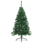 HKH Meia Árvore de Natal Artificial com Suporte Verde em PVC