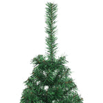 HKH Meia Árvore de Natal Artificial com Suporte Verde em PVC