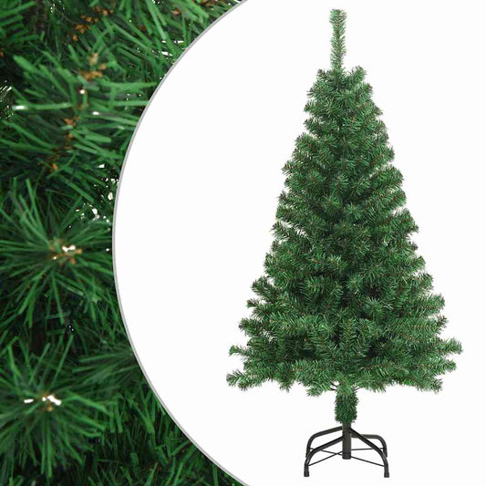 HKH Árvore de Natal Artificial com Ramos Grossos Verde em PVC