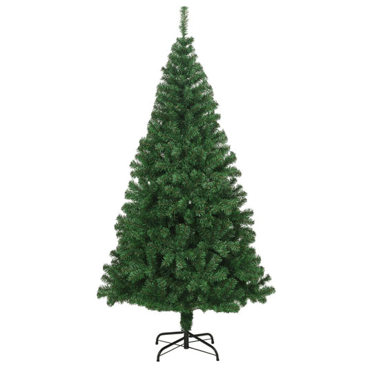 HKH Árvore de Natal Artificial com Ramos Grossos Verde em PVC