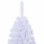 HKH Árvore de Natal Artificial com Ramos Grossos Branco em PVC