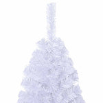 HKH Árvore de Natal Artificial com Ramos Grossos Branco em PVC