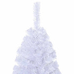 HKH Árvore de Natal Artificial com Ramos Grossos Branco em PVC