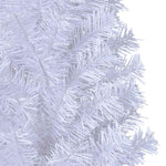 HKH Árvore de Natal Artificial com Ramos Grossos Branco em PVC