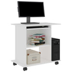 Mesa de ordenador HKH de madera - Blanco