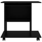 Escritorio para ordenador HKH de madera prensada - Negro