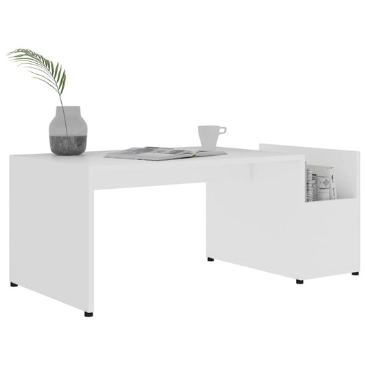 HKH Mesa de Centro em Derivados de em Madeira - Branco
