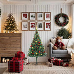 HKH Árvore de Natal Artificial Pré-Iluminada + Enfeites - Verde