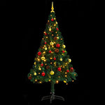 HKH Árvore de Natal Artificial Pré-Iluminada + Enfeites - Verde