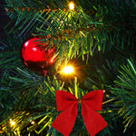 HKH Árvore de Natal Artificial Pré-Iluminada + Enfeites - Verde
