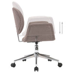 Silla de oficina giratoria HKH de tela - Gris topo