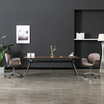 Silla de oficina giratoria HKH de tela - Gris topo