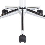 Silla de oficina giratoria HKH de madera curvada/cuero artificial - Negro