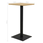 HKH Mesa de Bar Cor em Carvalho