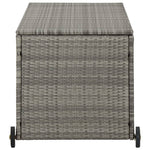 HKH 15 Pcs Conjunto Jantar Exterior com Almofadões Vime Pe - Preto