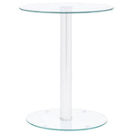 HKH Mesa de Centro 40 Cm Temperado Transparente em Vidro
