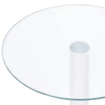 HKH Mesa de Centro 40 Cm Temperado Transparente em Vidro