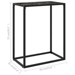 HKH Mesa de Apoio Vidro Temperado - Preto