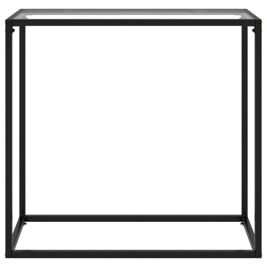 Mesa auxiliar de cristal templado transparente HKH