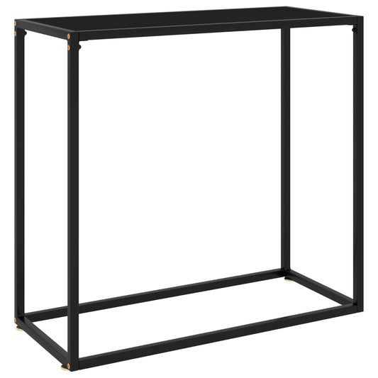 HKH Mesa de Apoio Vidro Temperado - Preto