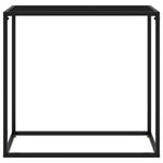 Mesa Auxiliar HKH de Cristal Templado - Negro