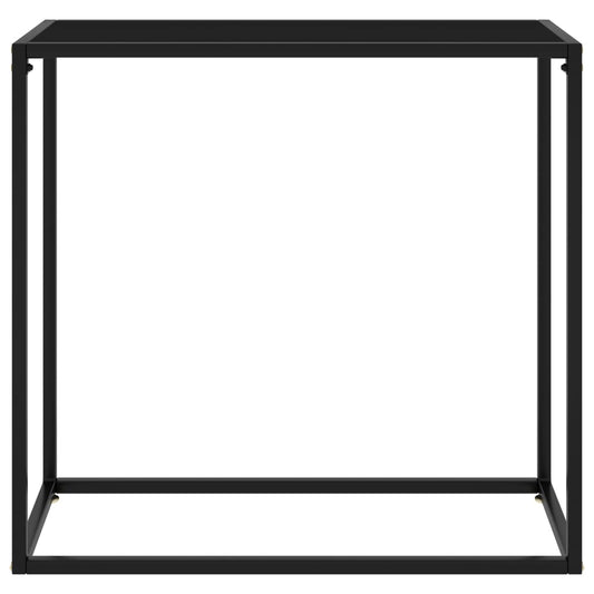 HKH Mesa de Apoio Vidro Temperado - Preto