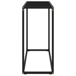 Mesa Auxiliar HKH de Cristal Templado - Negro