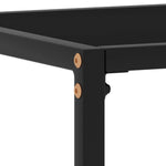 HKH Mesa de Apoio Vidro Temperado - Preto
