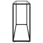 Mesa auxiliar de cristal templado transparente HKH